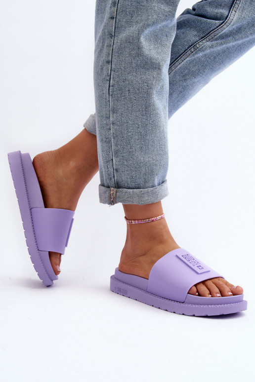 Pantoufles pour femmes Big Star LL274426 Couleur violette