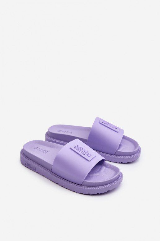 Pantoufles pour femmes Big Star LL274426 Couleur violette