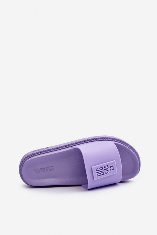 Pantoufles pour femmes Big Star LL274426 Couleur violette