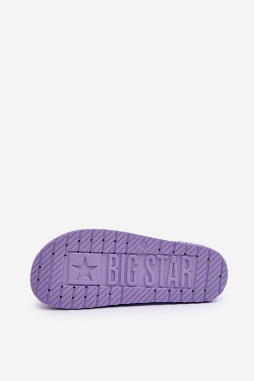 Pantoufles pour femmes Big Star LL274426 Couleur violette