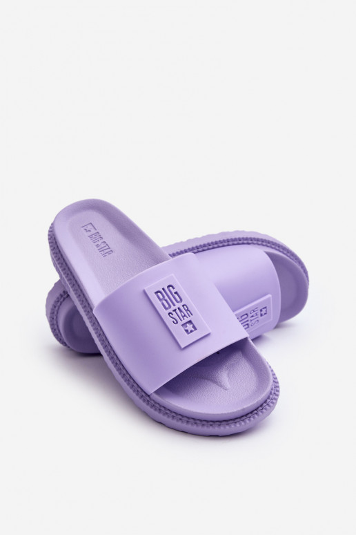 Pantoufles pour femmes Big Star LL274426 Couleur violette