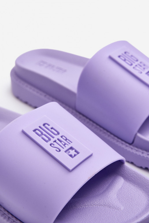 Pantoufles pour femmes Big Star LL274426 Couleur violette