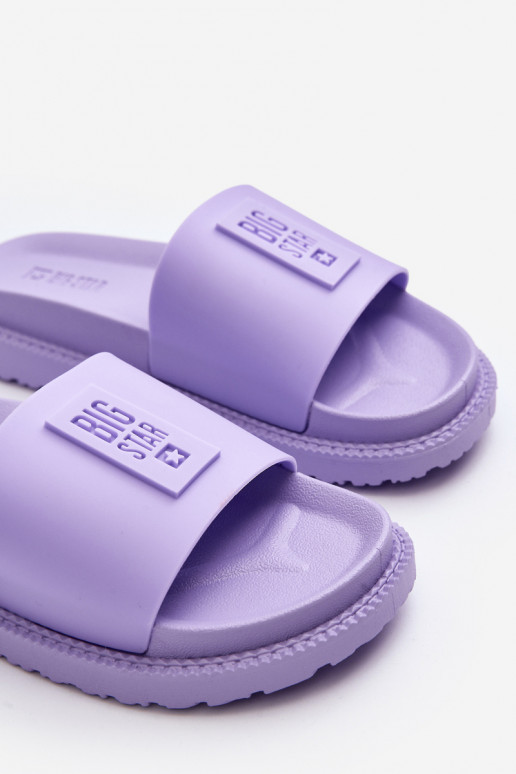 Damespantoffels Big Star LL274426 Paars