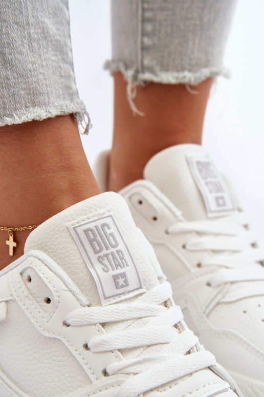 Feminin Sneakers Stilvollllschuhe Big Star NN274667 Zueiße Farbe