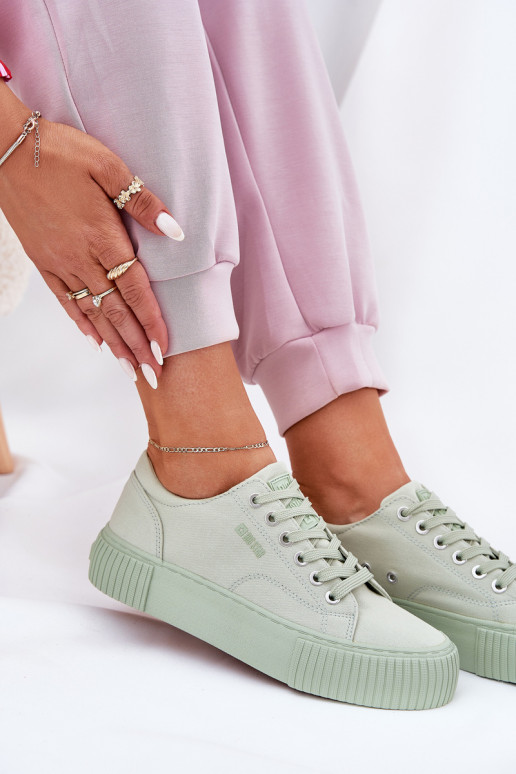 materiaal Vrijetijdsschoenen Big Star RR274408 groene kleur