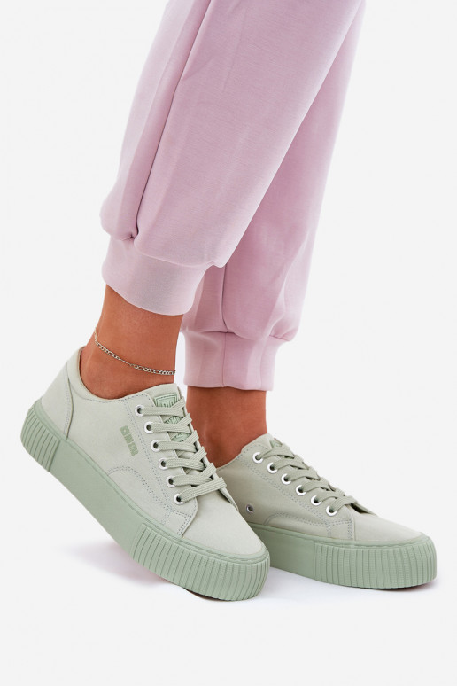 materiaal Vrijetijdsschoenen Big Star RR274408 groene kleur