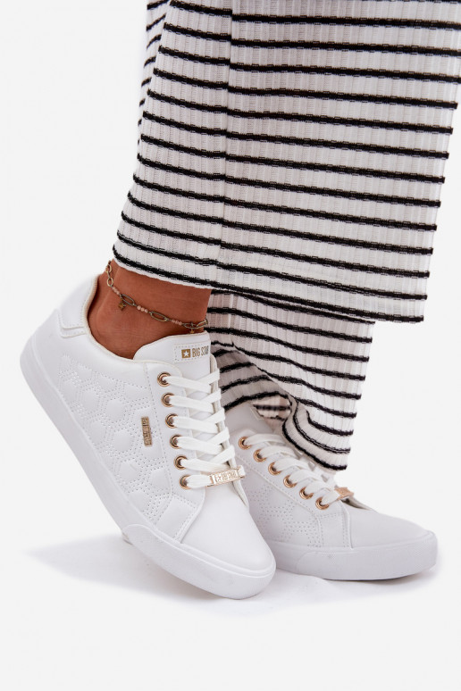 Chaussures de loisirs en cuir écologique Big Star RR274322 couleur blanche