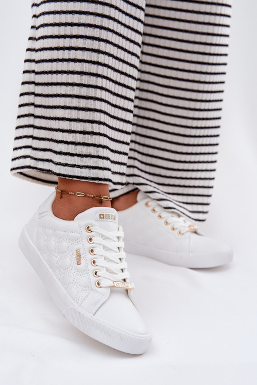 Freizeitschuhe aus Öko-Leder Big Star RR274322 Zueiße Farbe