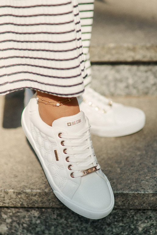 Chaussures de loisirs en cuir écologique Big Star RR274322 couleur blanche