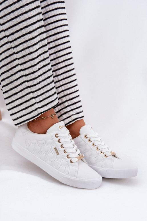 Chaussures de loisirs en cuir écologique Big Star RR274322 couleur blanche