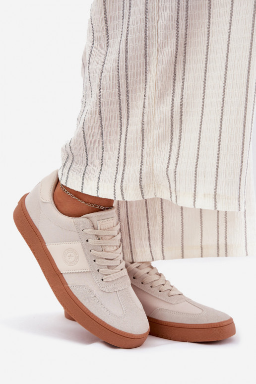 Chaussures modèle baskets Féminin Big Star RR274806 beige