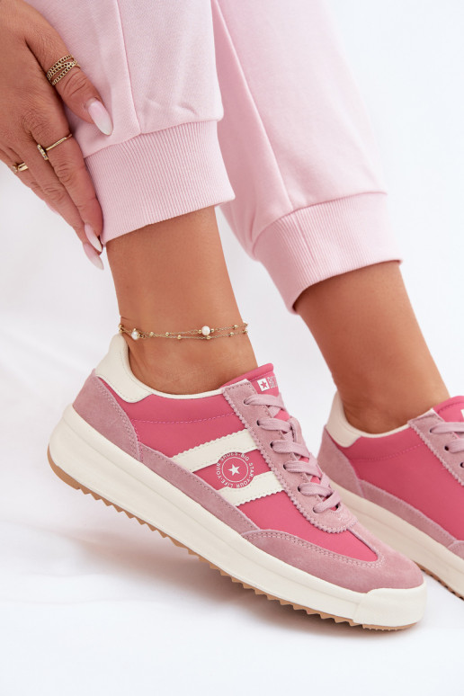 Chaussures modèle baskets Féminin Big Star TT274160 couleur rose