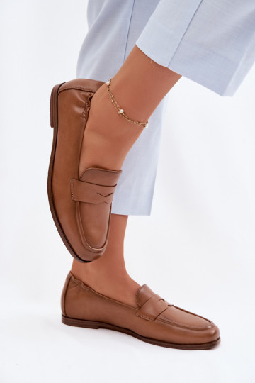 MocassinsActivéturalnej Skóry Vinceza 18121 marron