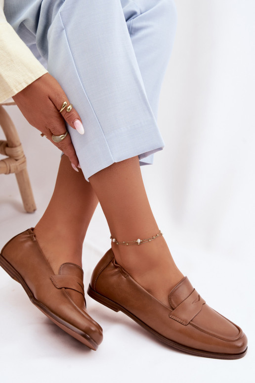 MocassinsActivéturalnej Skóry Vinceza 18121 marron