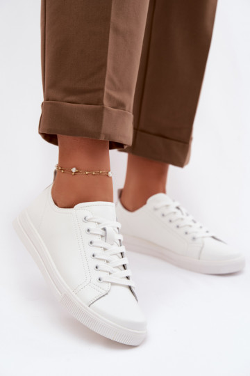 Leren casual schoenen Vinceza 79536 witte kleur 2