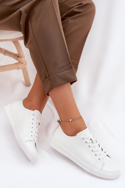 Peau Chaussures de loisirs Vinceza 79536 couleur blanche