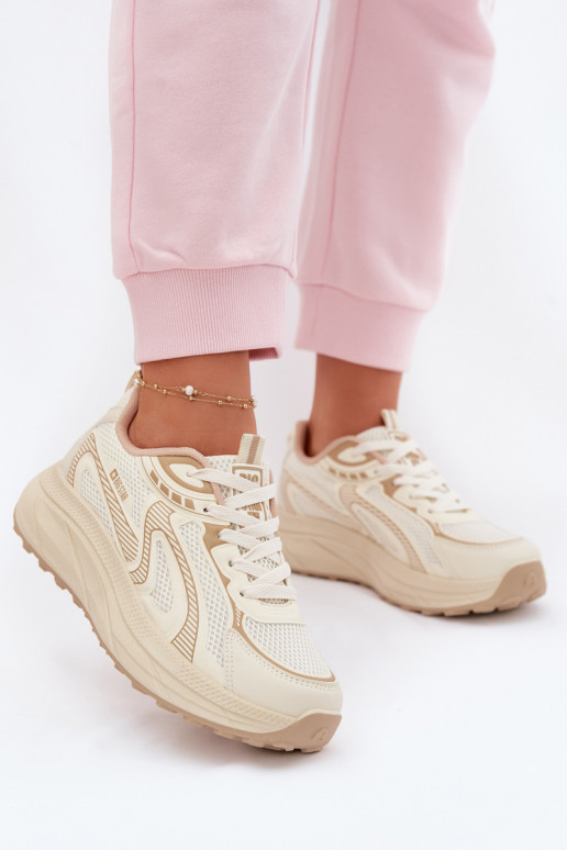 sportschoenen Sneakers model schoenen Dames Big Star TT274326 HI-POLY SYSTEM beige