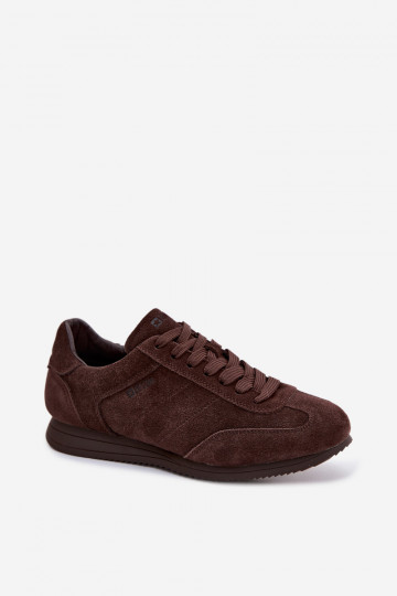Sneakers model schoenenOpturalnego van suèdeu Big Star TT274226 CzekoladoIne 2