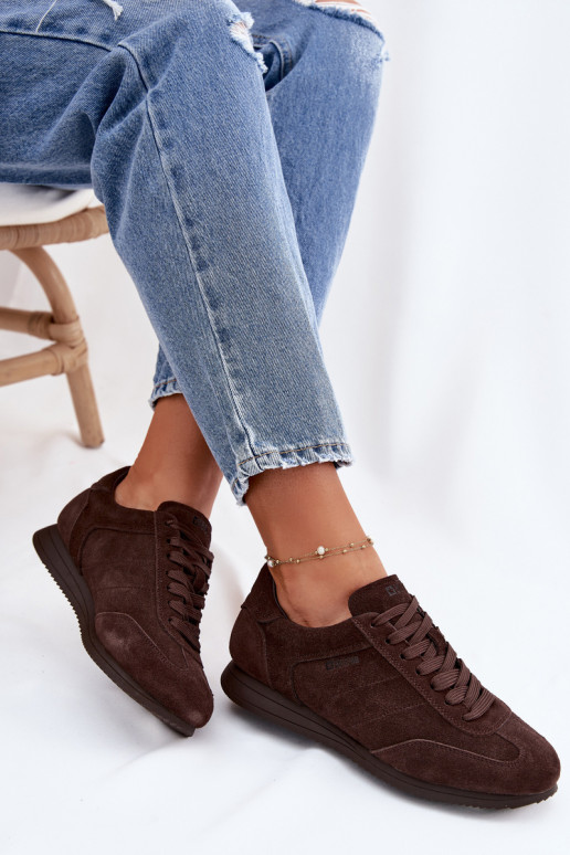 Chaussures modèle basketsActivéturalnego en daimu Big Star TT274226 CzekoladoÀe