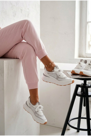 Dames sportschoenen Big Star TT274570 HI-POLY SYSTEM witte kleur