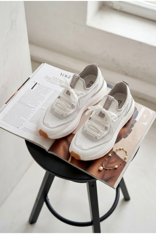 baskets Féminin Big Star TT274570 HI-POLY SYSTEM couleur blanche