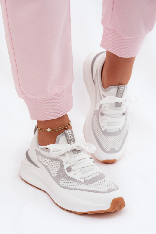 Turnschuhe Feminin Big Star TT274570 HI-POLY SYSTEM Zueiße Farbe