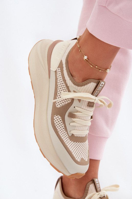 sportschoenen Dames Big Star TT274571 HI-POLY SYSTEM beige