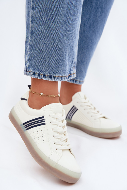 Eko Leer Sneakers model schoenen Dames Big Star TT274306 Initte kleur