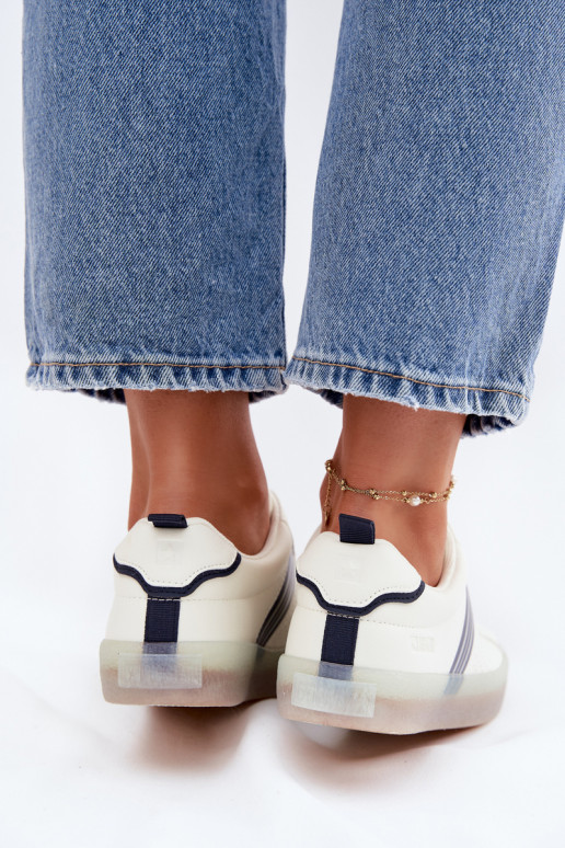 Eko Haut Sneakers Stilvollllschuhe Feminin Big Star TT274306 Zueiße Farbe