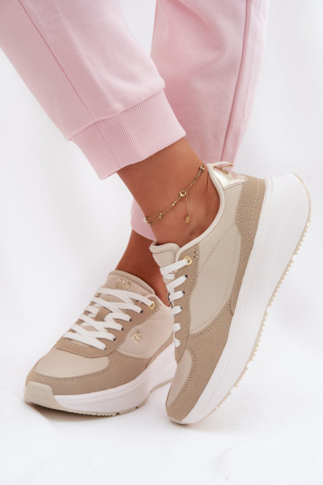 Dames sportschoenen met platform GAP PENELOPE GPIN6155300049 zandkleur 2