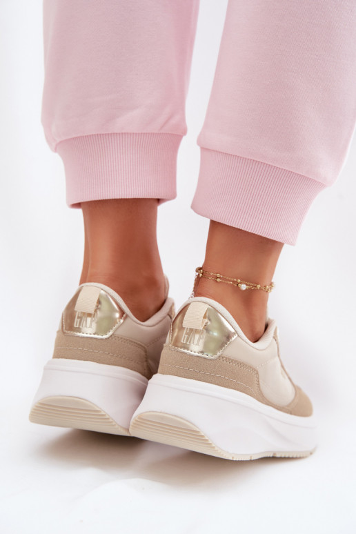 Chaussures modèle baskets Féminin avec une plateforme GAP PENELOPE GPDANS6155300049 beige