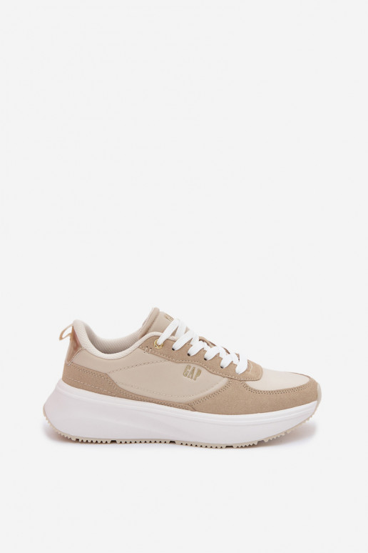 Sneakers model schoenen Dames met platform GAP PENELOPE GPIN6155300049 beige
