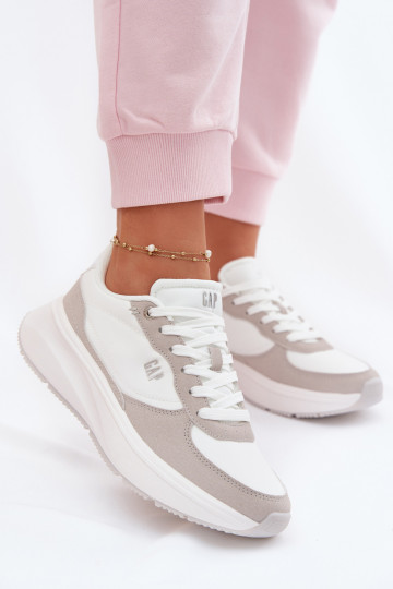 Sneakers Stilvollllschuhe Feminin mit einer Plattform GAP PENELOPE GPIN6155300061 Zueiße Farbe 2