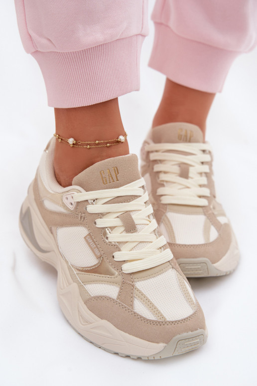 Sneakers model schoenen Dames met platform GAP MARATHON GPIN6154923895 beige