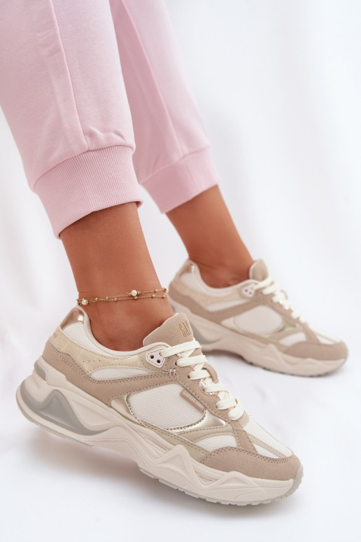 Chaussures modèle baskets Féminin avec une plateforme GAP MARATHON GPDANS6154923895 beige