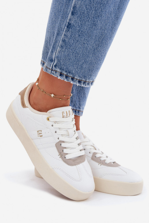 Chaussures modèle baskets Féminin GAP BOUDLER GPDANS6142300070 couleur blanche