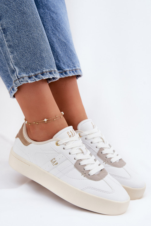 Chaussures modèle baskets Féminin GAP BOUDLER GPDANS6142300070 couleur blanche