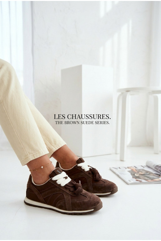 en daim Chaussures modèle baskets Féminin Vinceza 86427 CzekoladoÀe