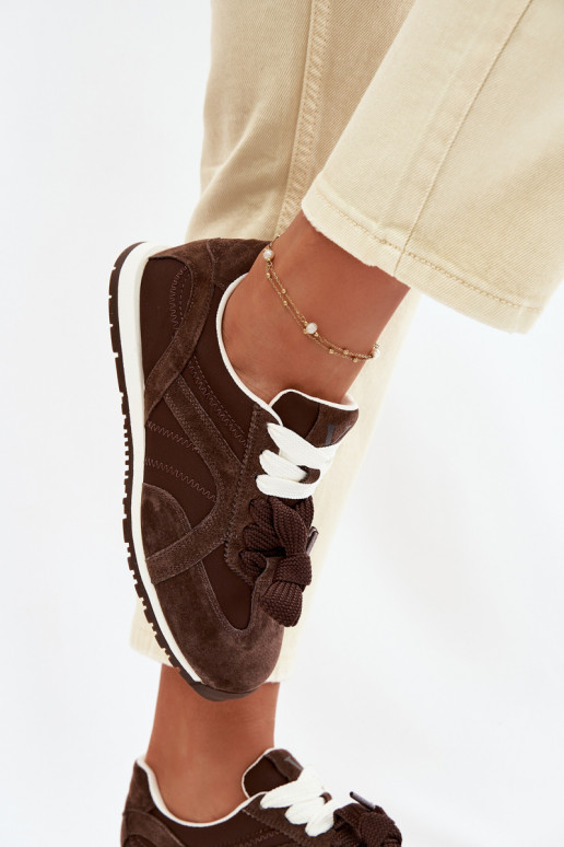 en daim Chaussures modèle baskets Féminin Vinceza 86427 CzekoladoÀe