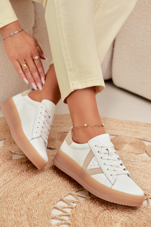 Sneakers model schoenen DamesOpturalnej Skóry met platform Vinceza 79597 Initte kleur