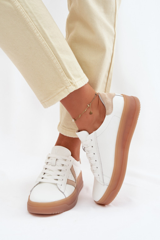 Sneakers model schoenen DamesOpturalnej Skóry met platform Vinceza 79597 Initte kleur