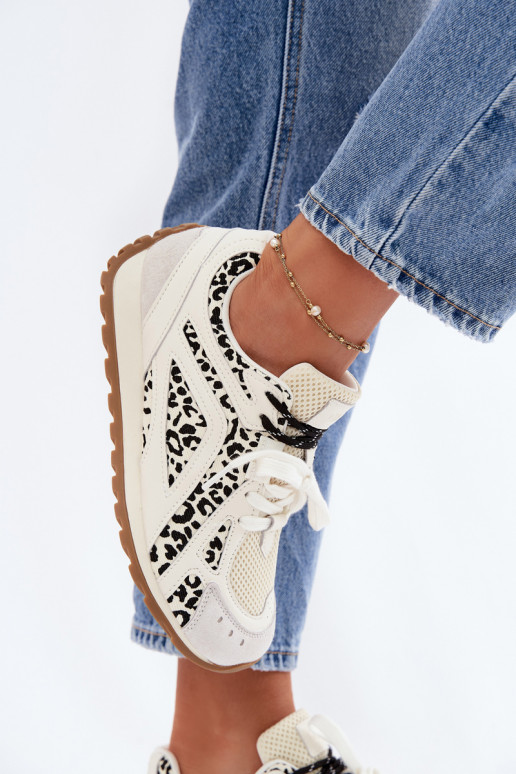 Leer van suède Sneakers model schoenen Dames Big Star TT274548 Initte kleur