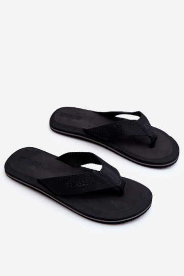 Pantoufles pour hommes de style japonais Big Star LL174618 couleur noire 2