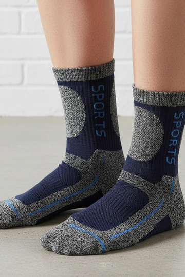 Chaussettes chaudes pour hommes bleues Nerput 2
