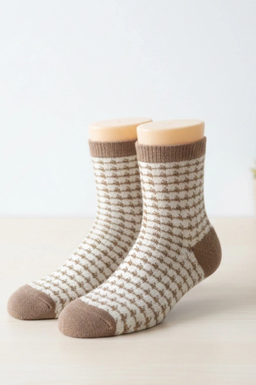 Beige Socken mit...