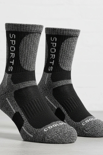 Dunkelgraue warme Socken für Frauen Siera
