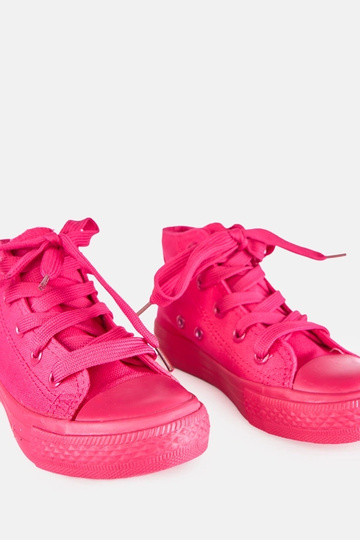 Roze kinder sneakers boven de enkel Laly