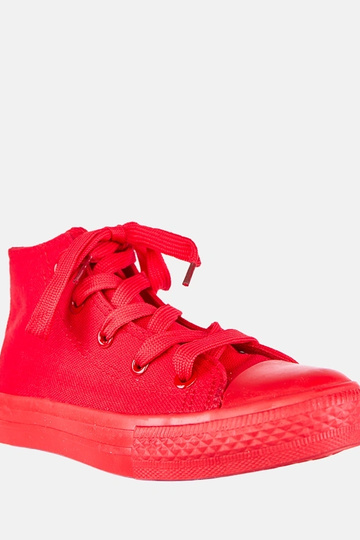 Rode kinder sneakers boven de enkel Laly 2