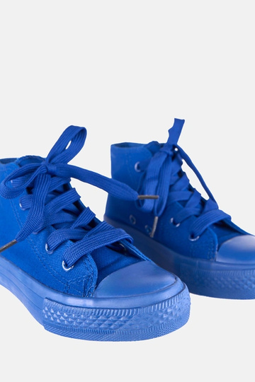Blauwe kinder sneakers boven de enkel Laly