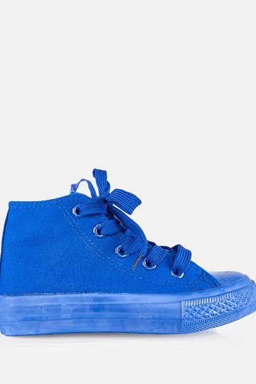 Blauwe kinder sneakers boven de enkel Laly 2